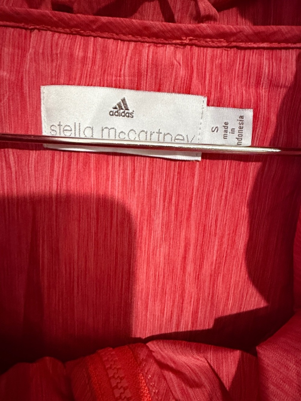 Adidas by Stella McCartney Red Cropped Utility Jacket size S - Picture 2 of 6